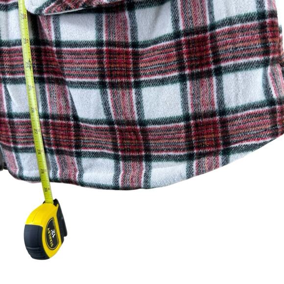 NWT Maurices plaid check Sherpa faux fur lined full zip vest women’s size 2x - Picture 7 of 8